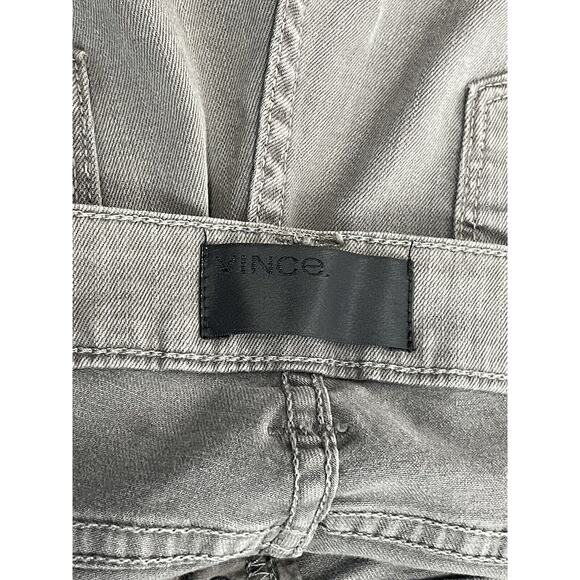 Vince Dylan Skinny Denim Jeans Silverfin Side Tuxedo Stripe Size 29 - Picture 5 of 7